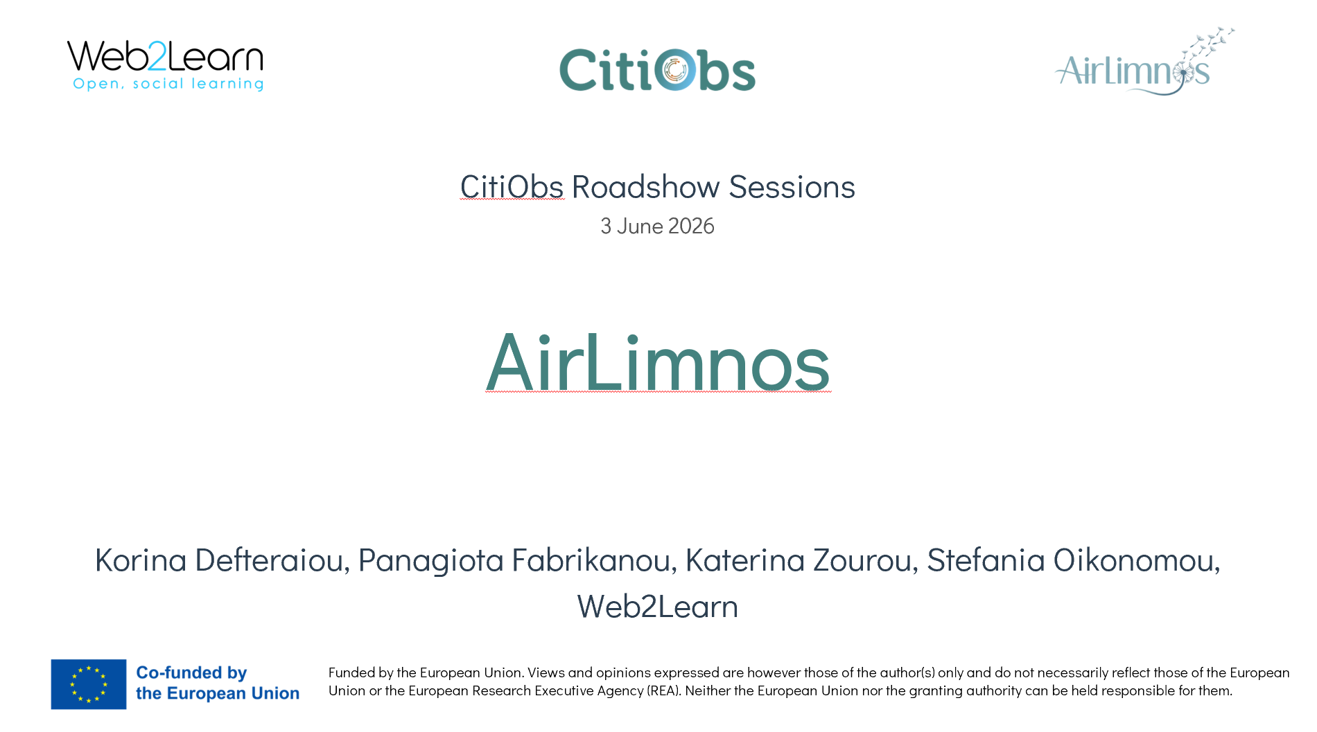 CitiObs Roadshow Presentation 